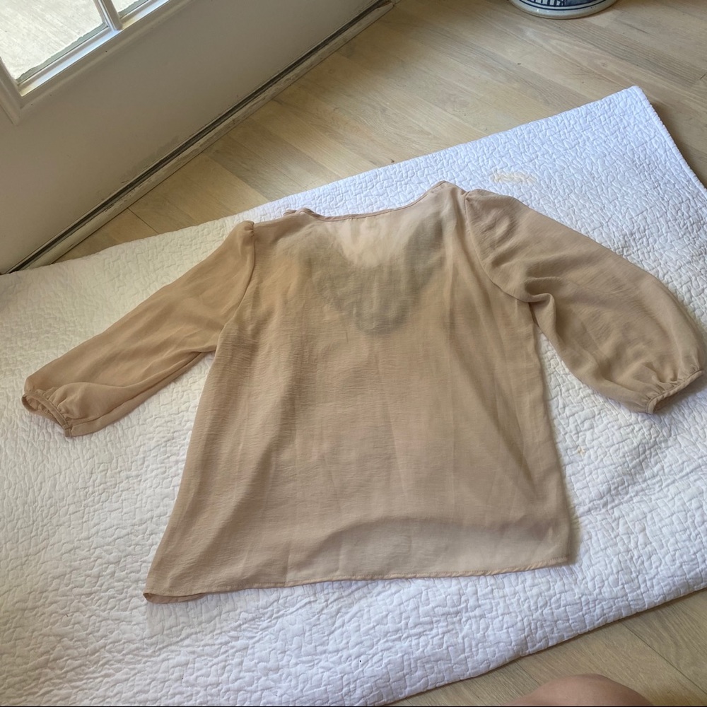 Miami cream and black sheer top - Picture 4 of 4